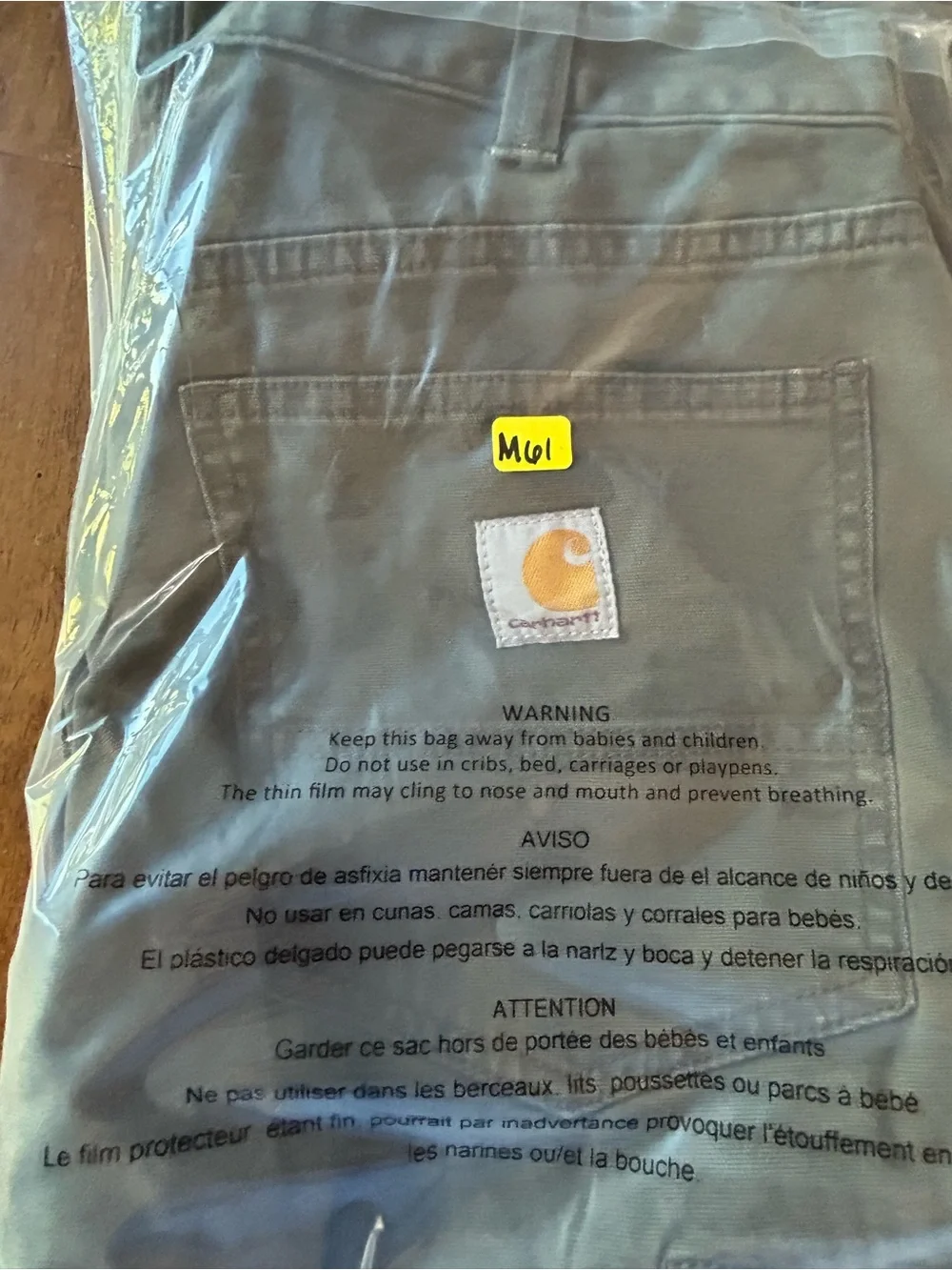 Carhartt Men's 32x34 Relaxed Fit Durable Utility Work Pants Farm-Worn